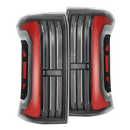 AlphaRex 24-25 Toyota Tacoma NOVA-Series LED Prismatic Tail Lights - Black Red-1