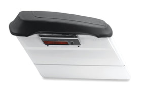 Mustang 80-07 Harley Early FL Touring Vintage Saddlebag Lid Covers - Black