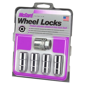 McGard Wheel Lock Nut Set - 4pk. (Cone Seat) 9/16-18 / 7/8 Hex / 1.765in. Length - Chrome
