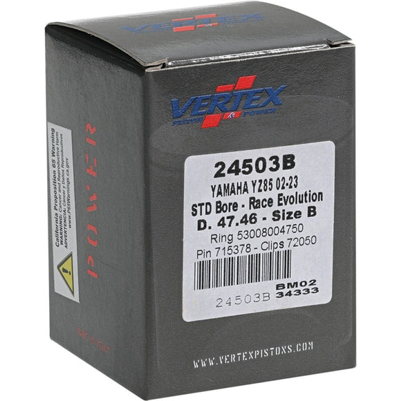 Vertex Piston 02-24 Yamaha YZ 85 85cc Cast Race Evolution Piston Kit