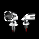 XK Glow Mini Red Turn Signal Chrome x2-1