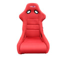 NRG FRP Bucket Seat (Red Cloth) - Large-3