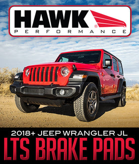 HAWK PERFORMANCE LTS BRAKE PADS: 2018+ JEEP WRANGLER JL