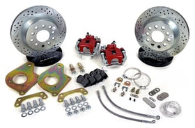 BAER BRAKES 11.6 Clsc Brake Sys RR Red 10 Bolt Fits 10 Bolt Saginaw Drum Brake Rear End