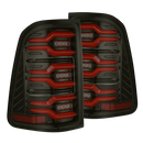 Alpharex 2025 Dodge Ram 1500 Luxx-Series LED Tail Lights - Black/Red-1