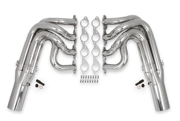 HOOKER RACINGHEART 3-STEP DRAGSTER HEADERS - POLISHED 304 STAINLESS