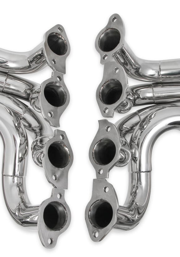 HOOKER BLACKHEART 3-STEP BBC DRAG HEADERS CHROME