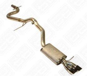Techtonics 2.5" Stainless Steel Exhaust System With Borla Muffler - VW 2.0T Mk5 Jetta