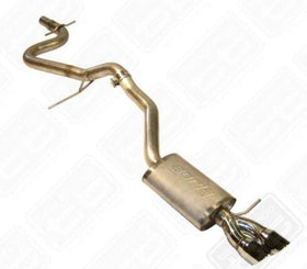 Techtonics 2.5" Stainless Steel Exhaust System With Borla Muffler - VW 2.0T Mk5 Jetta - 0