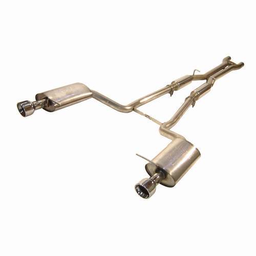 TT Dual Stainless Audi B6 S4 V8 4.2L 2.25" W/ Borla Mufflers 4" Tips