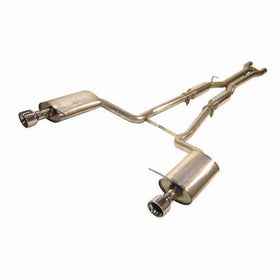TT Dual Stainless Audi B6 S4 V8 4.2L 2.25" W/ Borla Mufflers 4" Tips