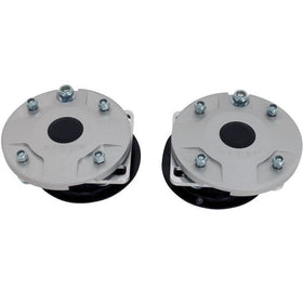 BBK 05-14 Mustang Caster Camber Plate Kit - Silver Anodized Finish