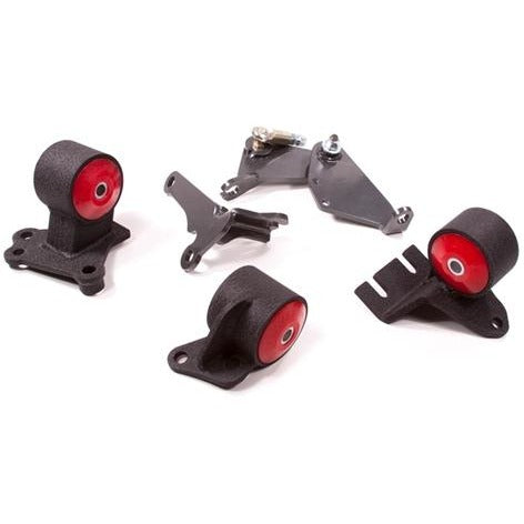Innovative 90-93 Integra B-Series Black Steel Mounts 60A Bushings (Cable to Hydro Conversion)