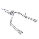 Stainless Works Chevy Silverado/GMC Sierra 2007-16 5.3L/6.2L Exhaust Y-Pipe Under Bumper Exit-1