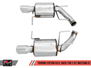 AWE Touring Edition Axle-back Exhaust for the S197 Ford Mustang GT - Chrome Silver Tips-4