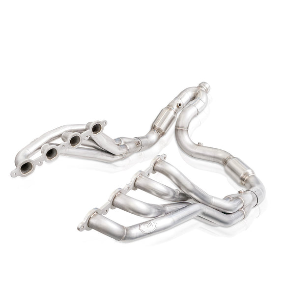 Stainless Works 2019+ Chevrolet Silverado 5.3L Catted Headers 1-7/8in Primaries 3in Leads Y-Pipe