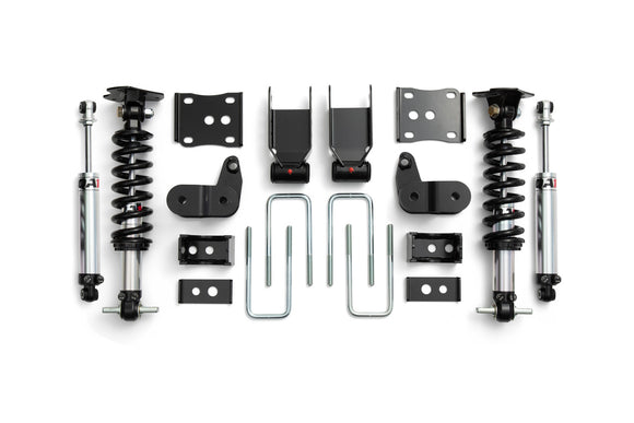 LK02-FF02 3/5 Lowering Kit, 2015-2020 F150, 4WD, Double Adjustable