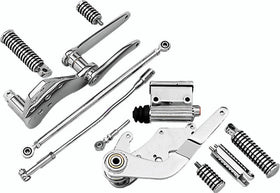 Bikers Choice 58-86 FL FX 86-99 Softail Chrome Custom Forward Controls 3/4 Inch Master Cylinder