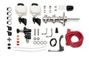 Wilwood Tandem Remote M/C Kit w L/H Brkt & Prop Valve - 7/8in Bore Ball Burnished-W/Pushrod-1