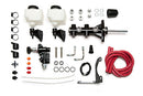 Wilwood Tandem Remote M/C Kit w L/H Brkt & Prop Valve - 15/16in Bore Black-W/Pushrod-1