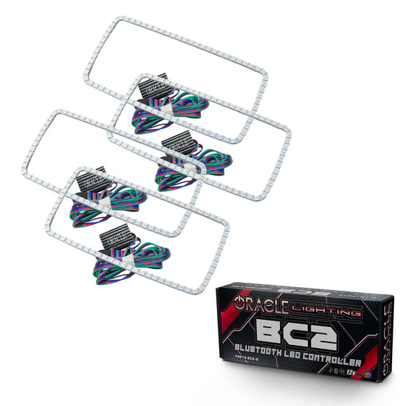 Oracle GMC Sierra 07-13 LED Halo Kit (New Square Ring Design) - White SEE WARRANTY