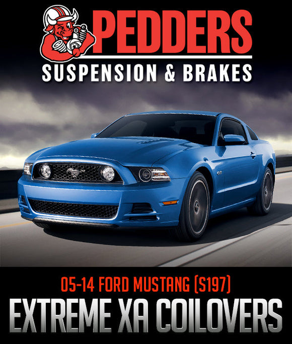 PEDDERS SUSPENSION & BRAKES SPORTSRYDER EXTREME XA COILOVER KIT: 2005–2014 FORD MUSTANG (S197)