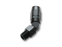 Vibrant -12AN Male NPT 45Degree Hose End Fitting - 1/2 NPT