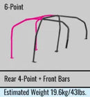 Cusco Chro-moly Roll Cage 6 Point Through Dash 4 Passenger Subaru GDB (S/O / No Cancel)-1