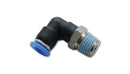 Vibrant Male Elbow Pneumatic Vacuum Fitting (1/4in NPT Thread) - for use with 3/8in(9.5mm) OD tubing-1