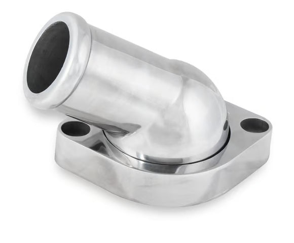 Mr. Gasket GM LS Water Neck Swivel - 30 Degree Angle - Polished 1997-2020 GM Gen III/IV LS Based Engines