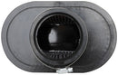 K&N Universal Clamp-On Air Filter 3.5in Flg ID x 8.5x5.25in B OD x 6.25x4in T OD x 5.5in H-2