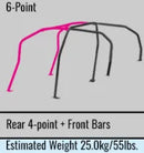 Cusco Safety 21 6-Point Around BLK Roll Cage 89-94 R32 Nissan Skyline (S/O/No Cancel)-1