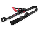 SpeedStrap 2In x 8Ft Ratchet Tie Down w/ Twisted Snap Hooks & Axle Strap Combo - Black-1