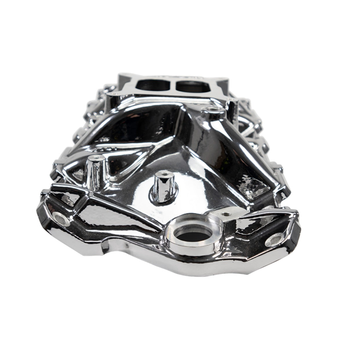 Edelbrock EPS Intake Manifold for 1955-86 Small-Block Chevy, Chrome Plasma Finish