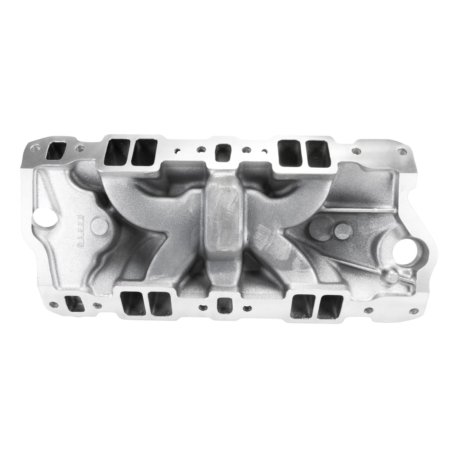 EDELBROCK Performer EPS Intake Manifold w/Oil Fill Tube; Small-Block Chevy, Chrome Plasma - 0