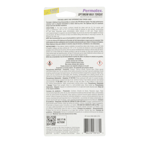 Permatex Optimum Grey Gasket Maker, 80 ml