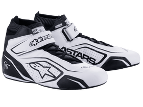 ALPINESTARS TECH-1 T V3 SHOES US - WHITE BLACK - 10 (2710122-21-10)