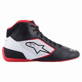 ALPINESTARS TECH-1 K START V2 SHOES - BLACK WHITE RED - 11.5 (2711521-123-11.5)