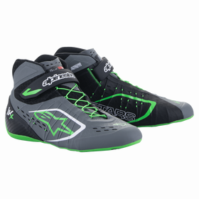 ALPINESTARS TECH-1 KX V2 SHOES - BLACK DARK GRAY GREEN FLUO - 2.5 (2712123-1116-2.5)