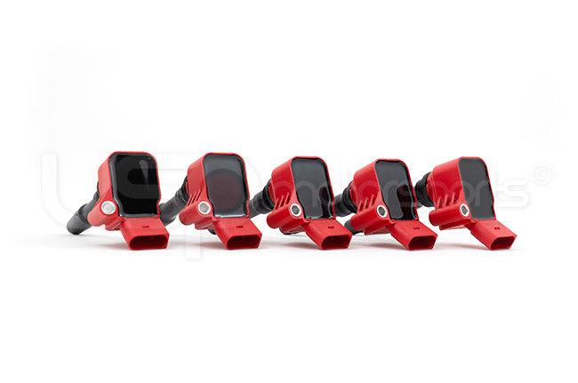 Lager by USP Ignition Red Coil Pack For VW/Audi Gen 3 - Set of 5