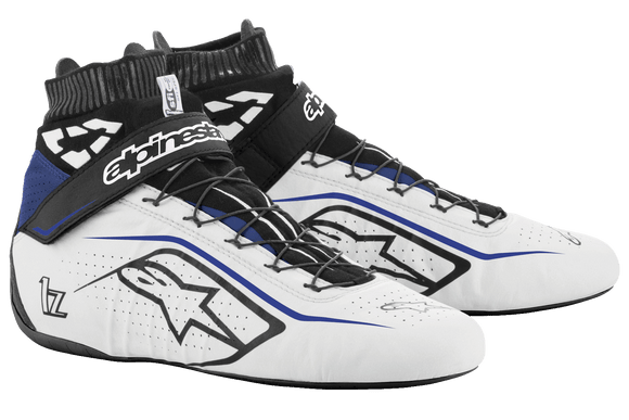 ALPINESTARS TECH-1 Z V2 SHOE US - WHITE BLACK ELECTRIC BLUE - 6 (2715120-2177-6)