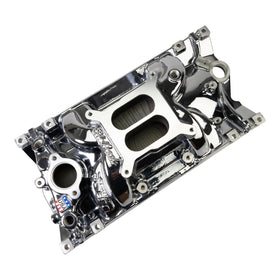 Edelbrock Perf EPS Manifold for Small-Block Chevy Vortec, Chrome Plasma Finish - 0