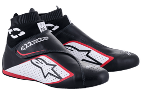 ALPINESTARS SUPERMONO V2 SHOES US - BLACK WHITE RED - 10.5 (2716122-123-10.5)