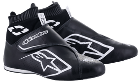 ALPINESTARS SUPERMONO V2 SHOES US - BLACK WHITE - 11 (2716122-12-11)