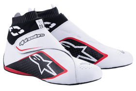 ALPINESTARS SUPERMONO V2 SHOES US - WHITE BLACK RED - 5 (2716122-213-5)