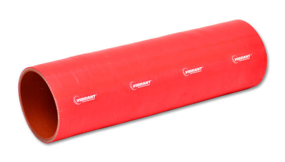 Silicone Straight Hose Coupling - 3.25" I.D. x 12" Long (RED)