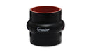 Vibrant 4 Ply Reinforced Silicone Hump Hose Connector - 4.5in I.D. x 3in long (BLACK)-1