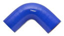Vibrant 4 Ply Reinforced Silicone Elbow Connector - 2.5in I.D. - 90 deg. Elbow (BLUE)-1