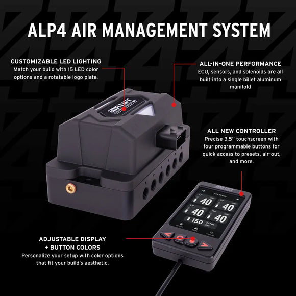 ALP4 Air Management, 3/8" Air Line (No Tank, No Compressor)