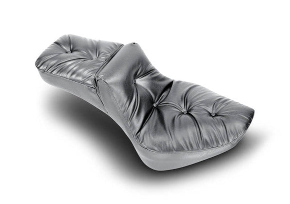 Mustang 84-06 Harley Standard Rear Tire Duke Extra Wide 1PC Seat - Black